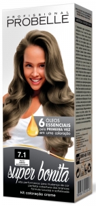 Tintura Probelle Super Bonita 7.1 Louro Medio Acinzentado