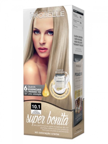 Tintura Probelle Super Bonita 10.1 Louro Clarissimo Acinzentado