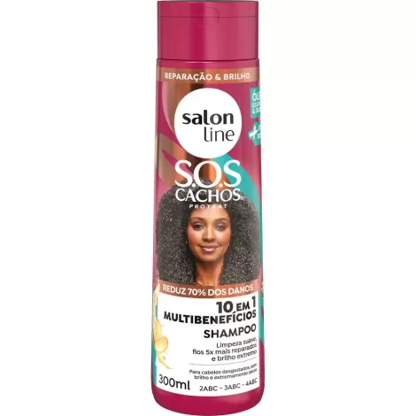 SALON LINE SHAMPOO SOS CACHOS +PODEROSOS 300 ML x 1