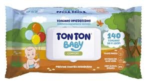 Lenco Umedecidos Ton Ton Baby Com 140 Unidades
