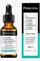 Sérum Principia Mix-01 (5% Niacinamida + 4% Glicólico + 3% Tranexâmico + 2% Salicílico)